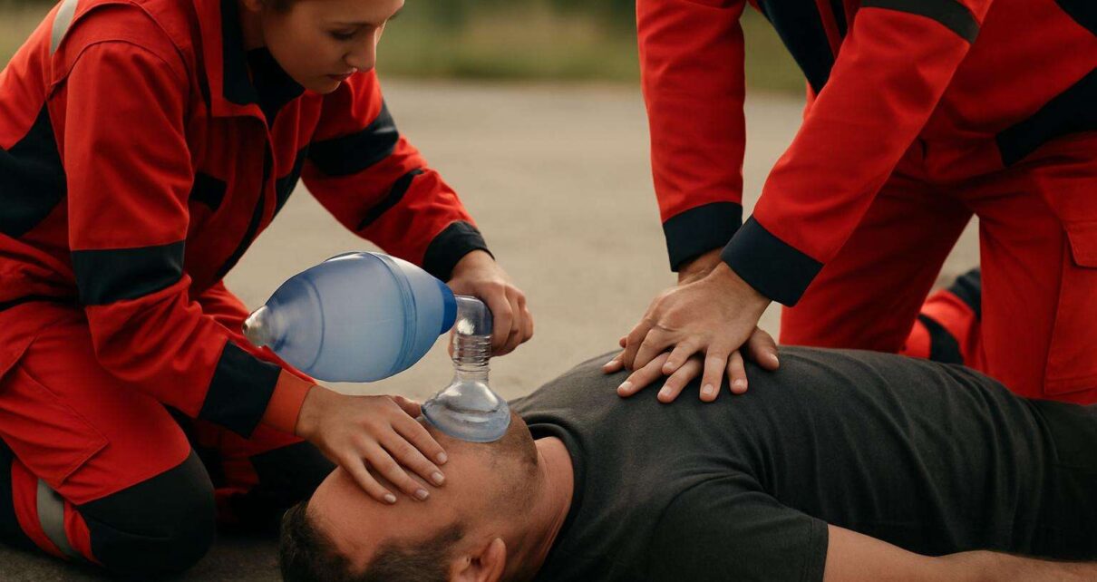 Uratowali mężczyznę, który potrzebował pilnej pomocy medycznej