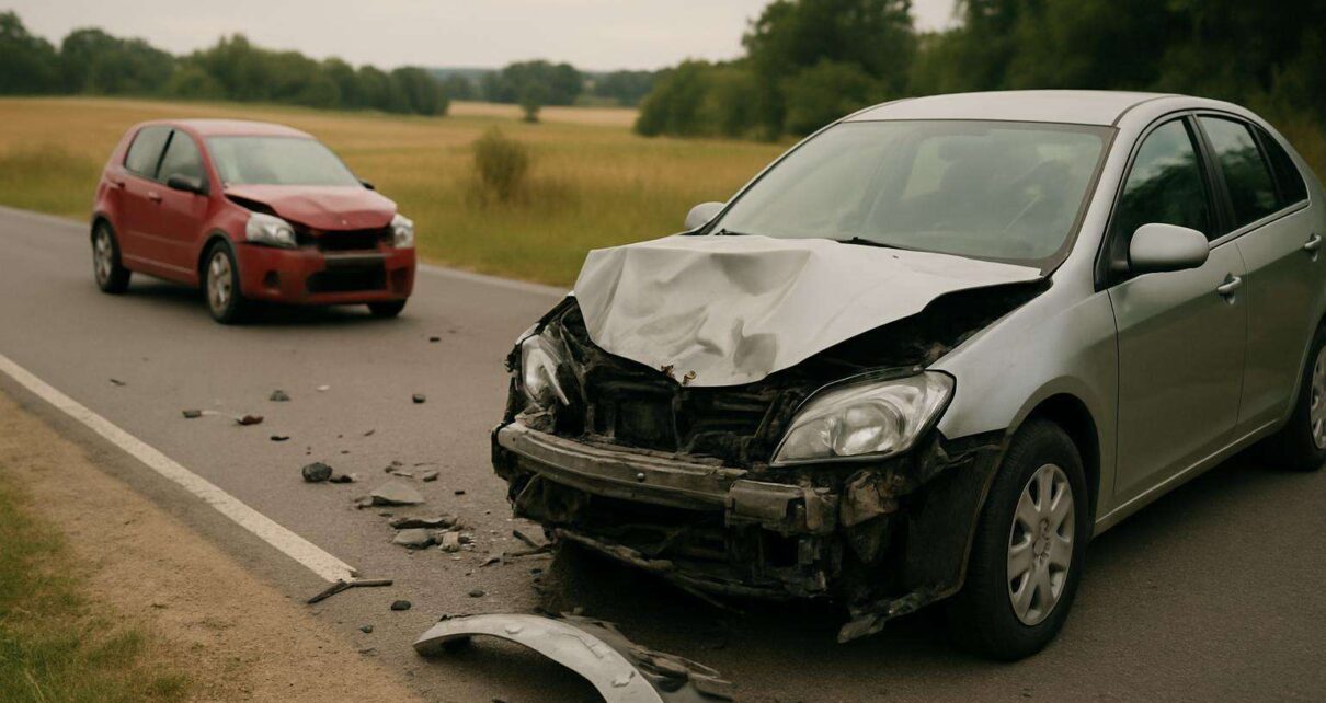 Poważne zdarzenie drogowe w Domaradzu