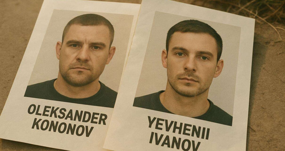 Poszukiwani listami gończymi Oleksander Kononov i Yevhenii Ivanov